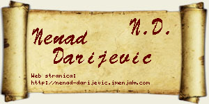 Nenad Darijević vizit kartica